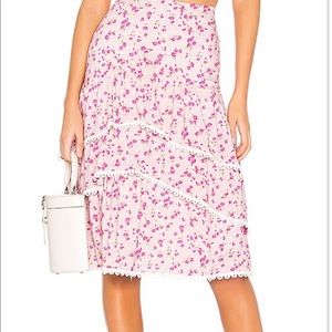 Majorelle Floral Flounce Skirt xxs